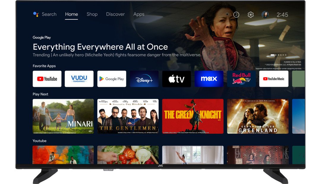 EAN 4975769477447 - JVC LT-43VA3300 Televisor 109,2 cm (43") 4K Ultra HD Smart TV Wifi Negro 250 cd / m² imagen 1