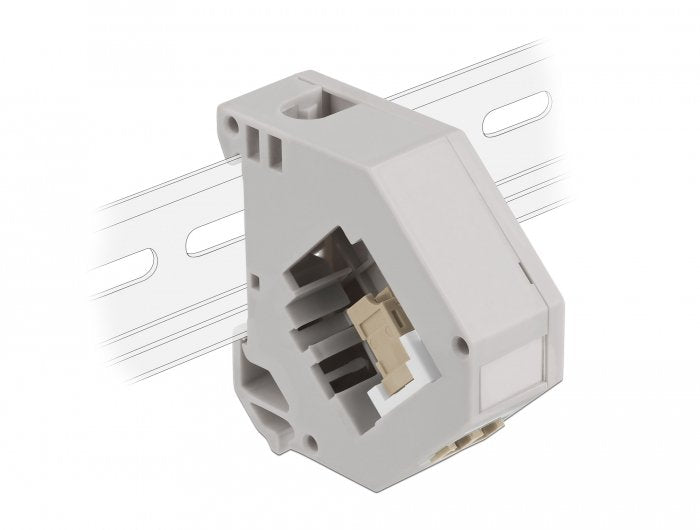 Delock Hutschienenadapter Mit Keystone Lc Duplex Buchse Zu Lc Duplex Buchse Beige