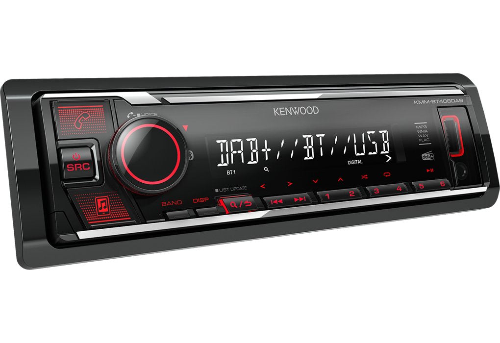 Kenwood Electronics Kmm-Bt408dab Receptor Multimedia Para Coche Negro 88 W Bluetooth