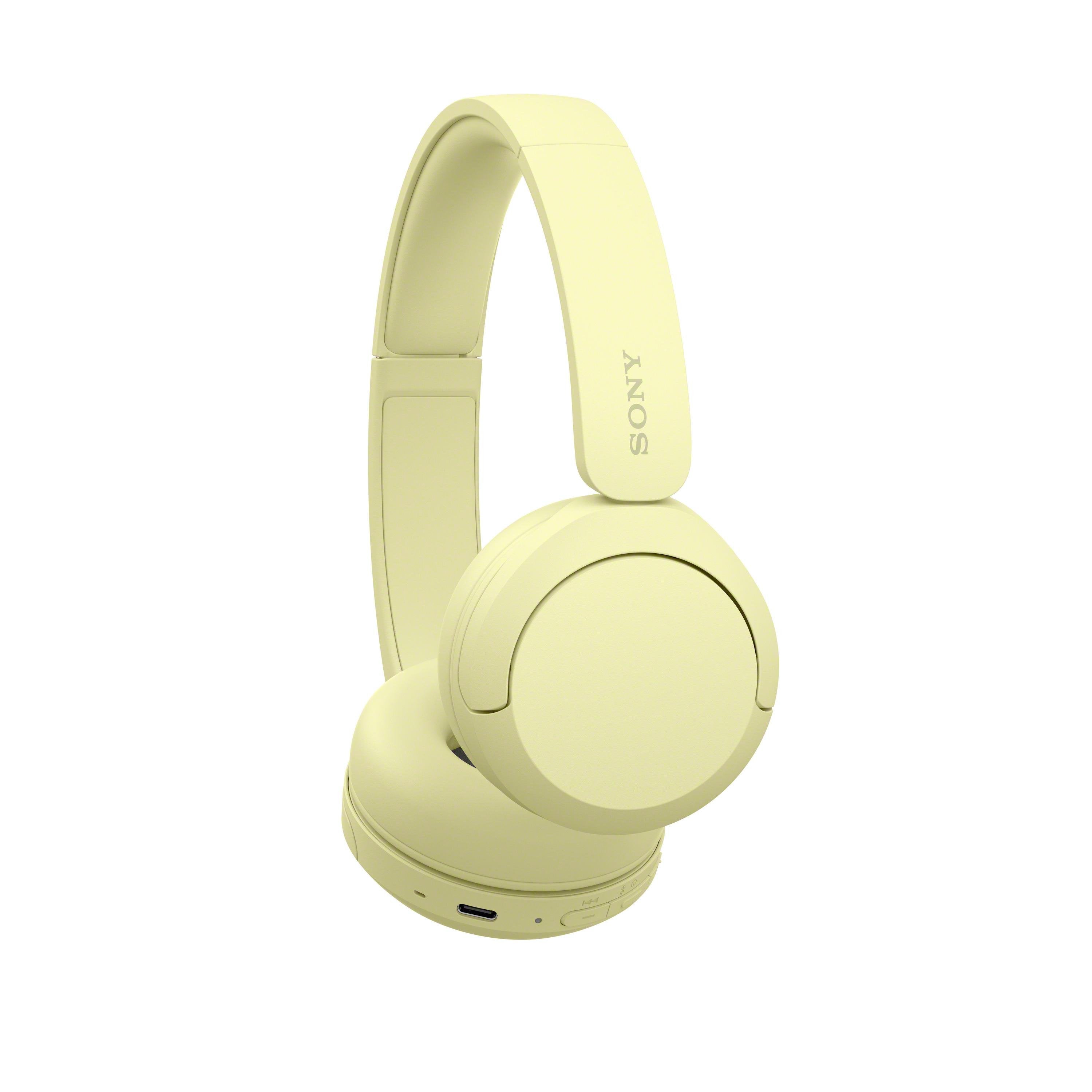 Auriculares Sony Whch520 Amarillo Overear Inalámbricos