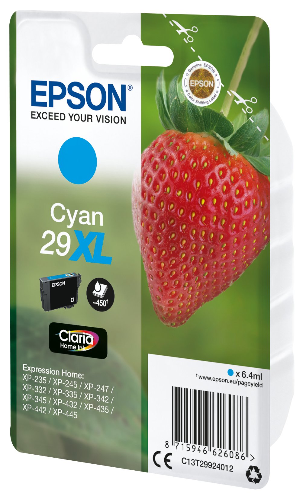 Epson Expression Home Xp-235 Cartucho Cian 29xl Rf+Am