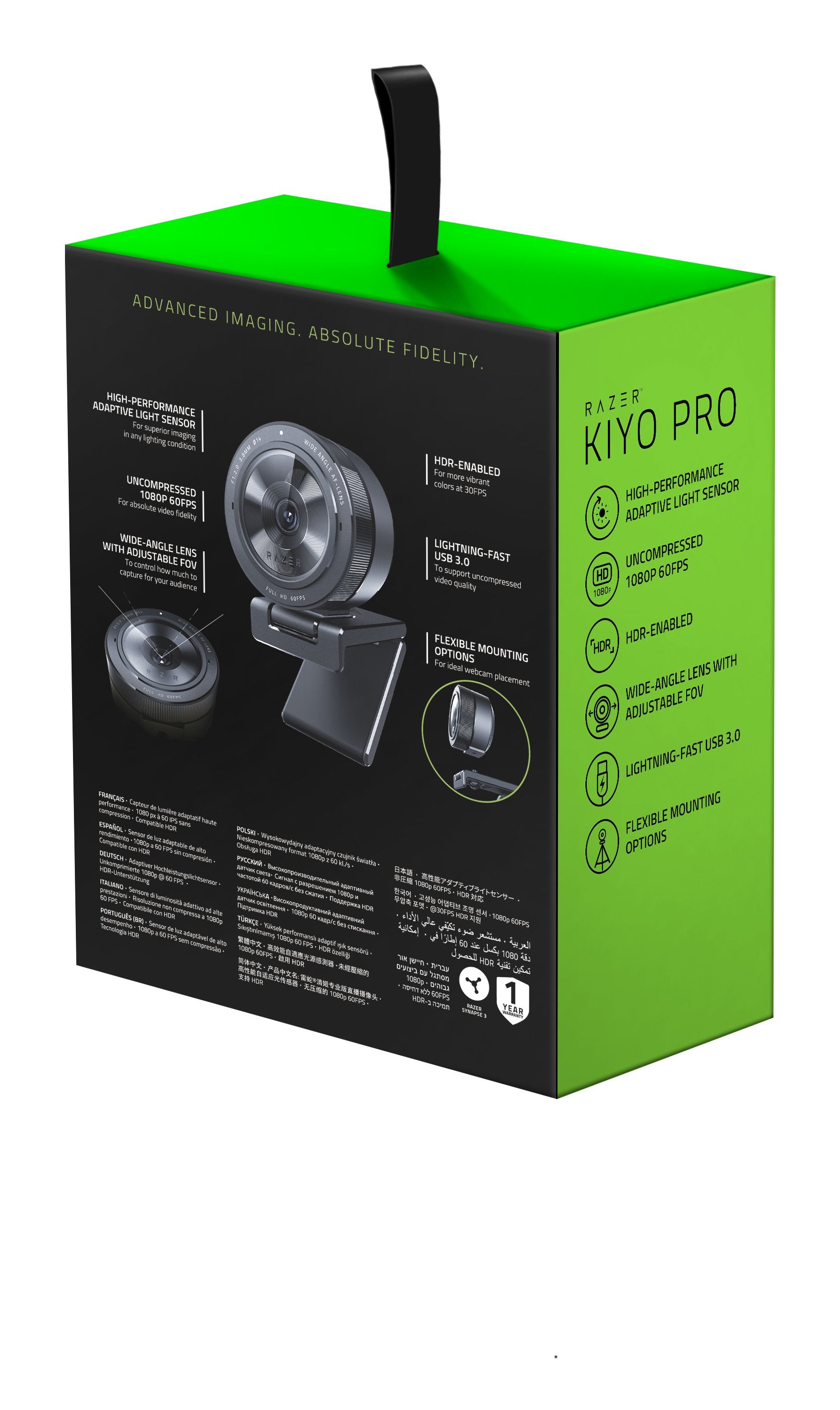 EAN 8886419377146 - Razer Kiyo Pro cámara web 2,1 MP 1920 x 1080 Pixeles USB Negro imagen 9