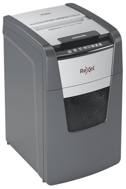 EAN 5028252613903 - Rexel Optimum AutoFeed+ 150M triturador de papel Microcorte 55 dB 22 cm Negro, Gris imagen 3