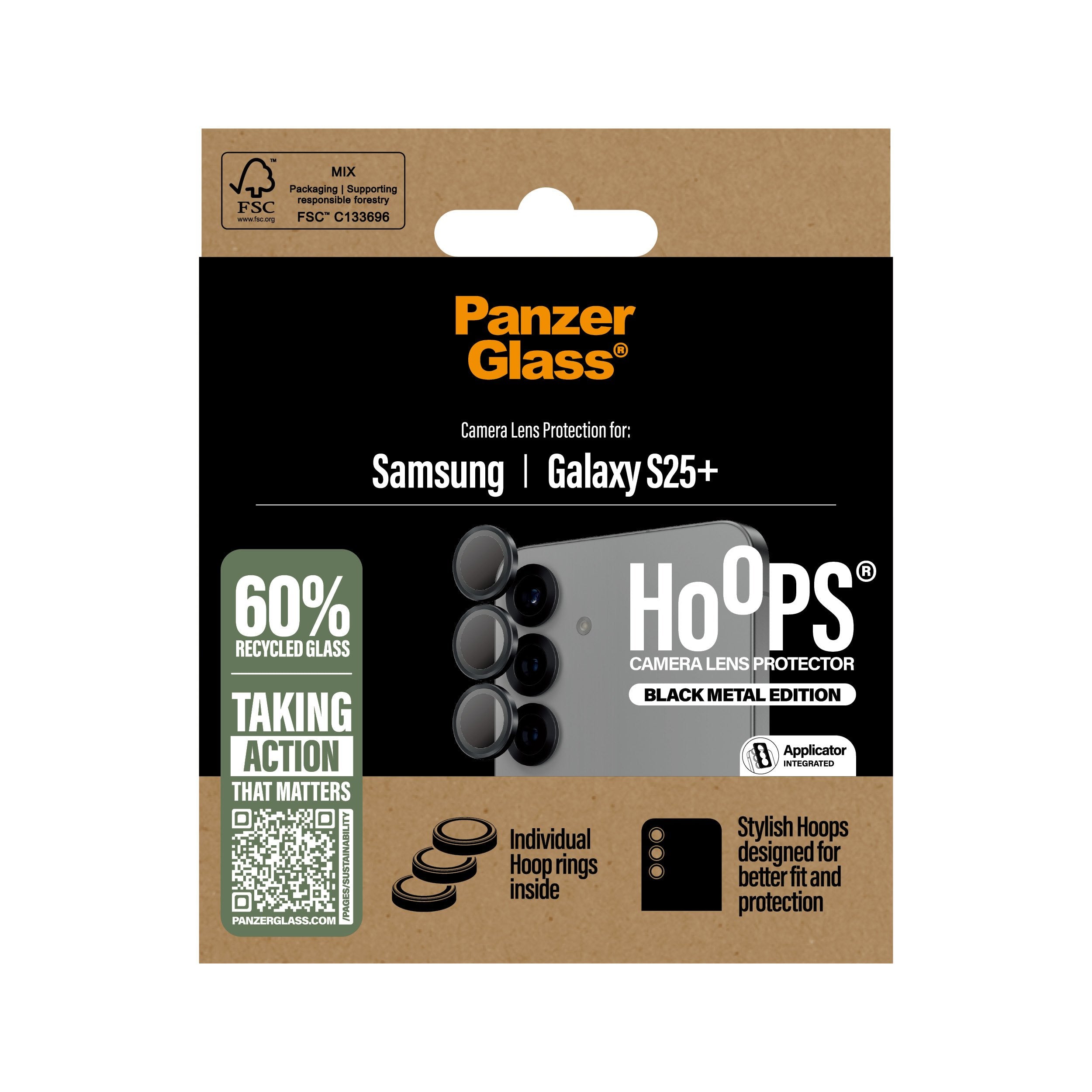 EAN 5715685017032 - PanzerGlass ® Hoops® Camera Lens Protector Black Samsung Galaxy S25+ Protector de pantalla 1 pieza(s) imagen 3