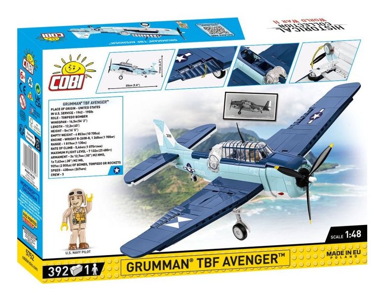 Cobi Grumman Tbf Avenger, Juguete De Construcción Cobi-5752