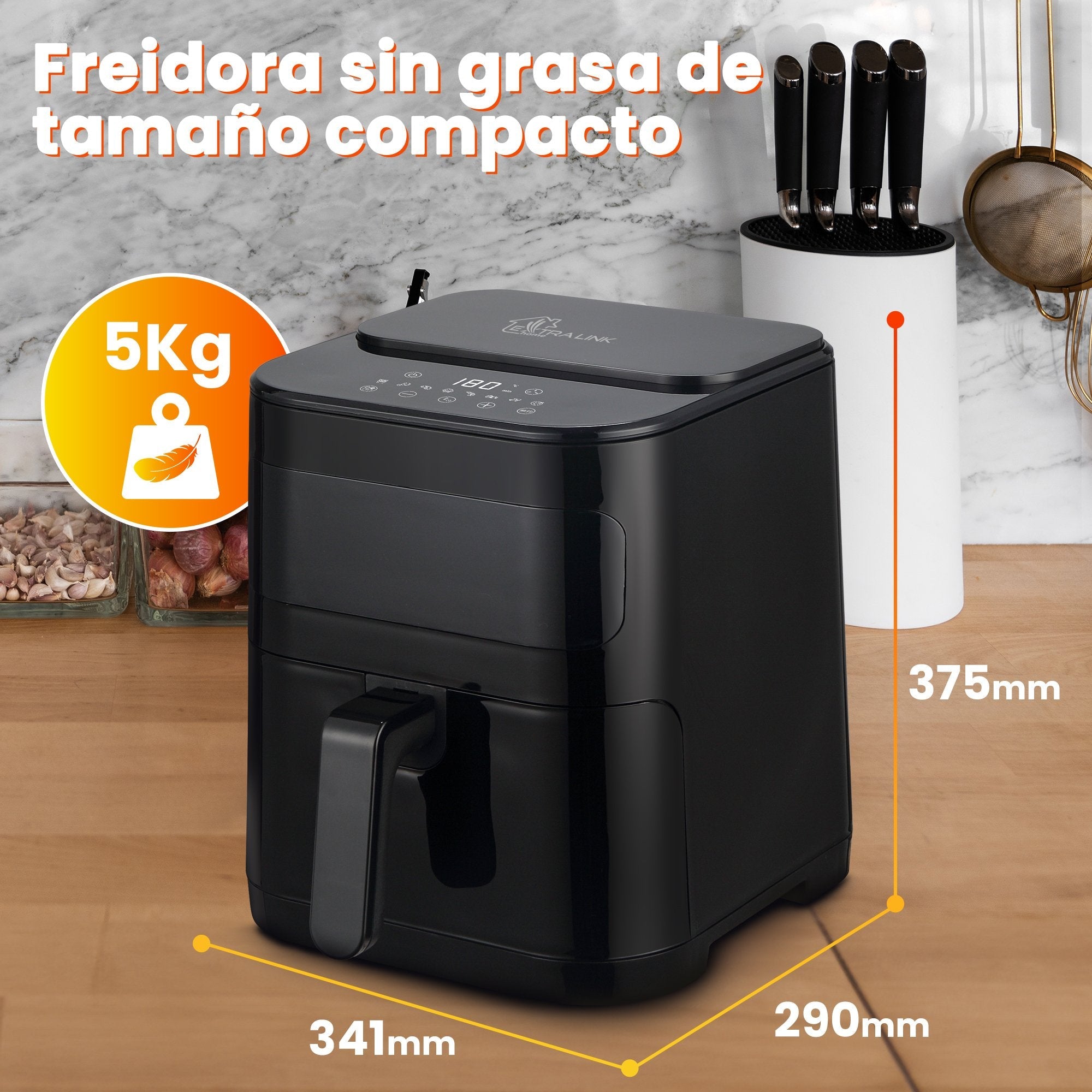 Extralink Home Air Fryer 5.2l Eu Sj-520