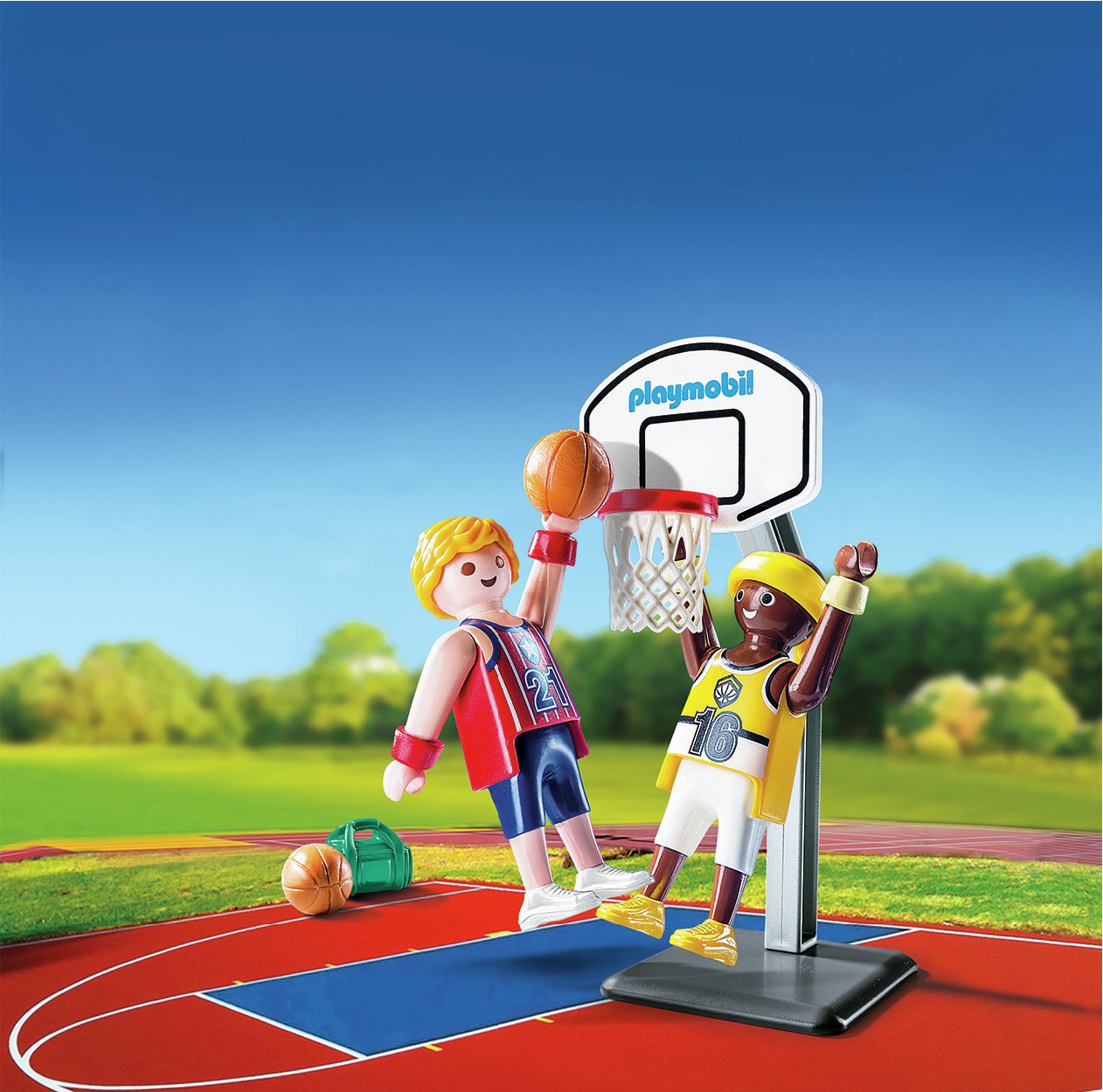 EAN 4008789092106 - Playmobil 9210 Joueurs de Basket-Ball avec Panier imagen 7