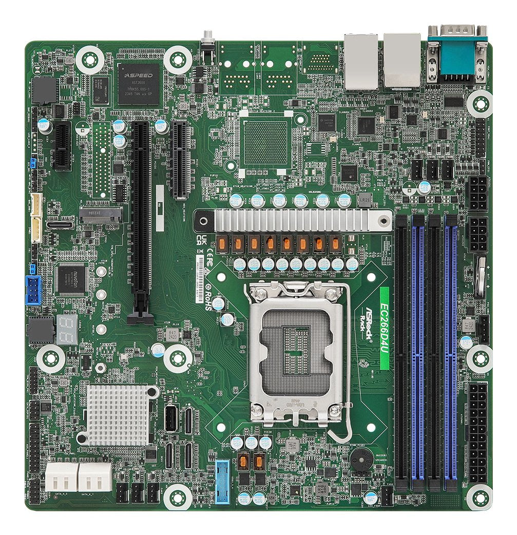 Asrock Placa Base Ec266d4u Micro-Aatx Socket 1700 Ddr5-Only Single