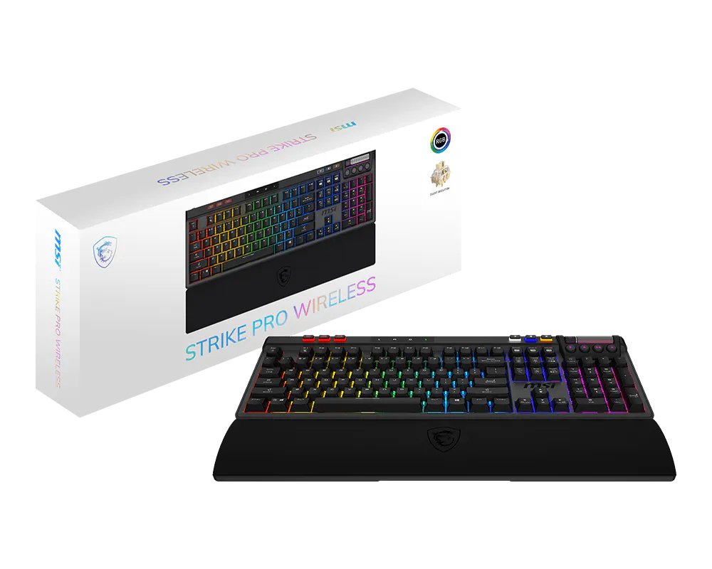 Msi Strike Pro W Silent De Keyboard De Negro