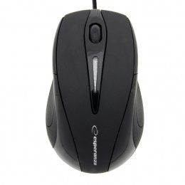 Esperanza Em102k Sirius - Mouse Con Cable Usb Óptico | 800 Dpi | Czarna | Ampolla