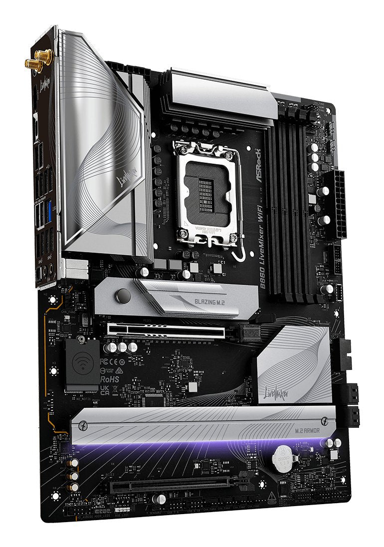 EAN 4711581490147 - Asrock B860 LiveMixer WiFi Intel B860 LGA 1851 (Socket V1) ATX imagen 4