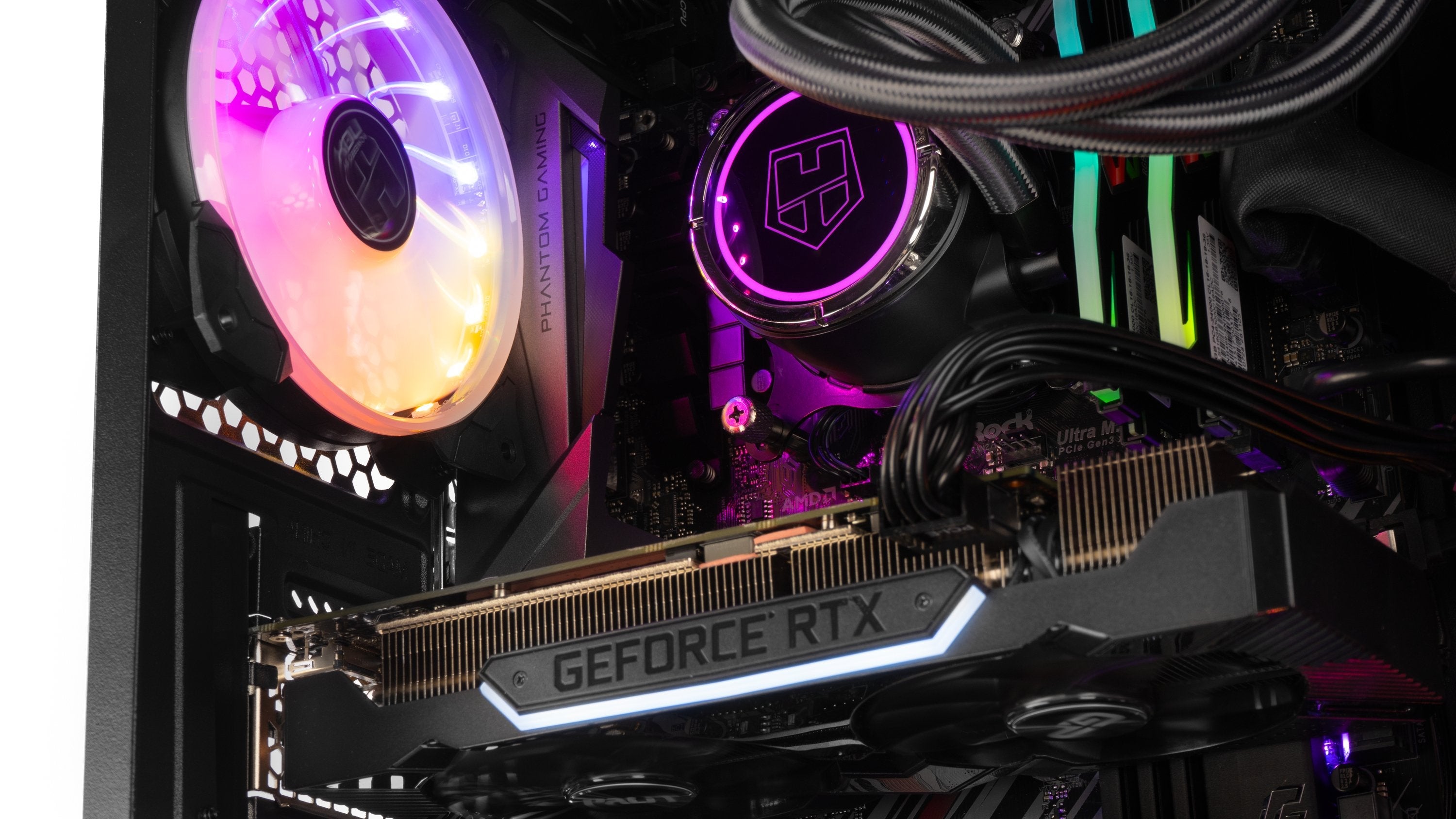 Caja Pc Nox Atx Hummer Tgm Rainbow 1xusb3.0 2xusb2.0 Negro Rgb