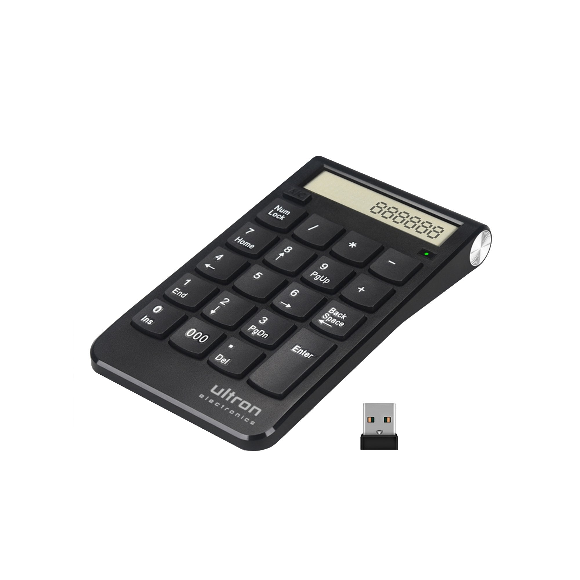 Teclado Numérico Y Calculadora Inalámbrico Ultron Un-2 De 2,4ghz