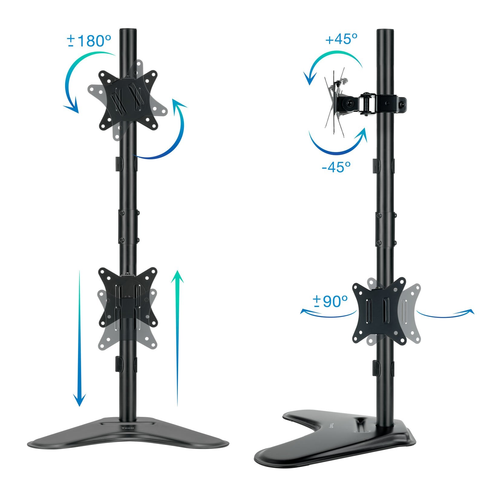 EAN 8433281012035 - TooQ DB1703TNV-B soporte para monitor 81,3 cm (32") Escritorio Negro imagen 2