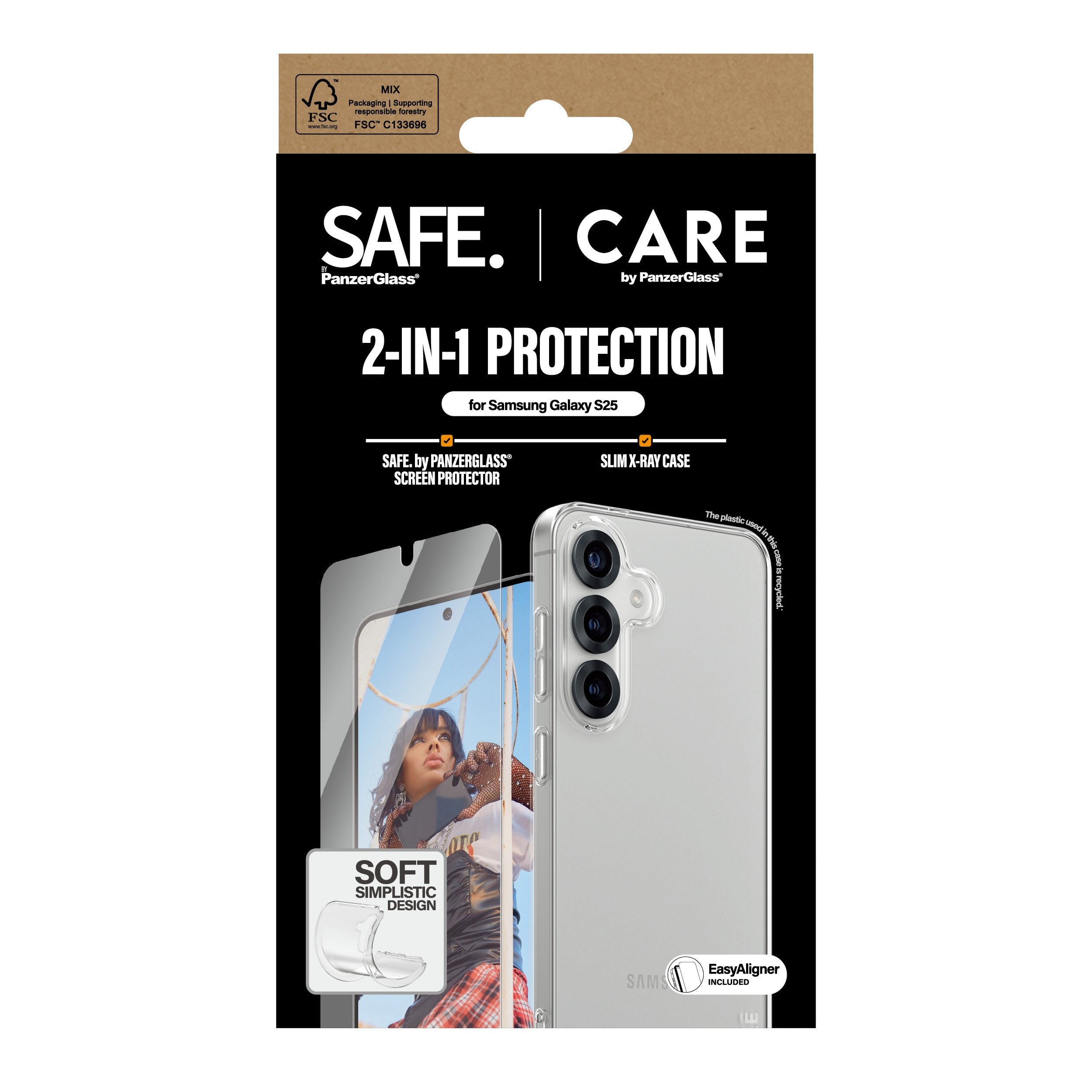 EAN 5715685016110 - PanzerGlass CARE™ by ® 2-in-1 Bundle Samsung Galaxy S25 Protector de pantalla 1 pieza(s) imagen 3