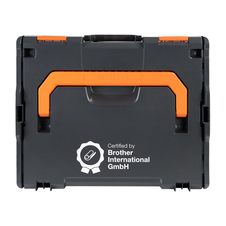 EAN 4262403288560 - Brother ZPTOUCHLBOXXKOMPL caja para equipo Portaaccesorios de viaje rígido Negro, Naranja imagen 1