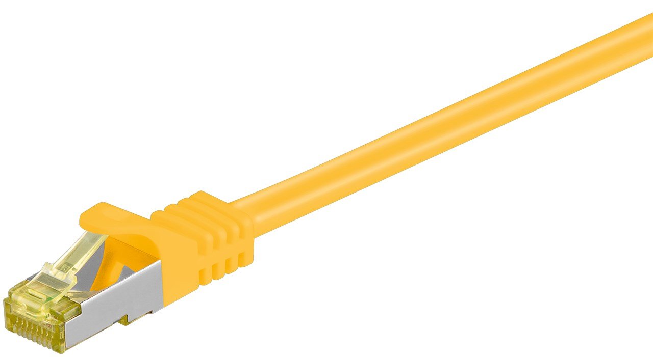 Latiguillo Cat 7, S/Ftp, 7.50 M, Amarillo, Lszh Goobay