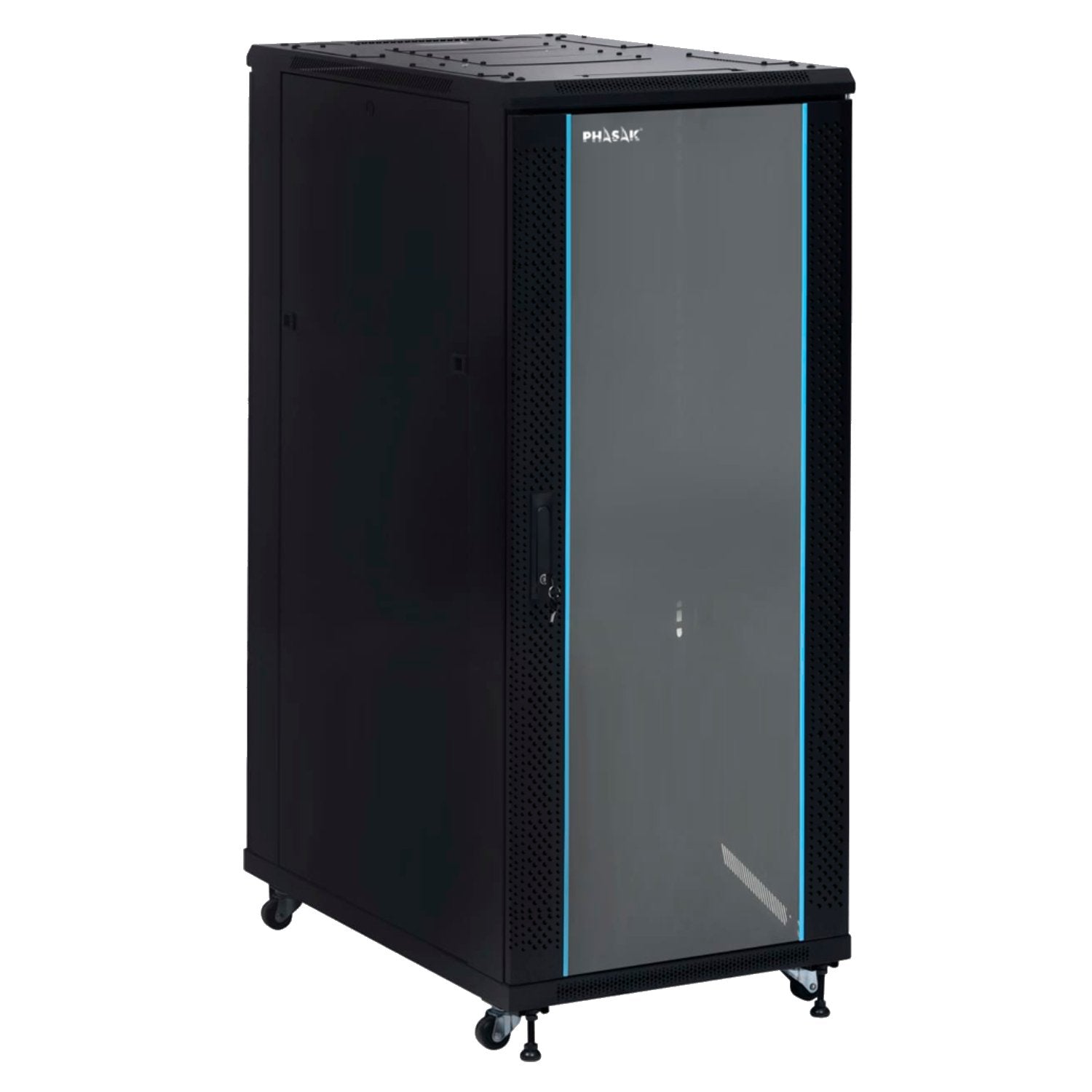 Armario Rack De Suelo 19 " Phasak Pro 37u Negro 800x1000 Montado Pho 8137