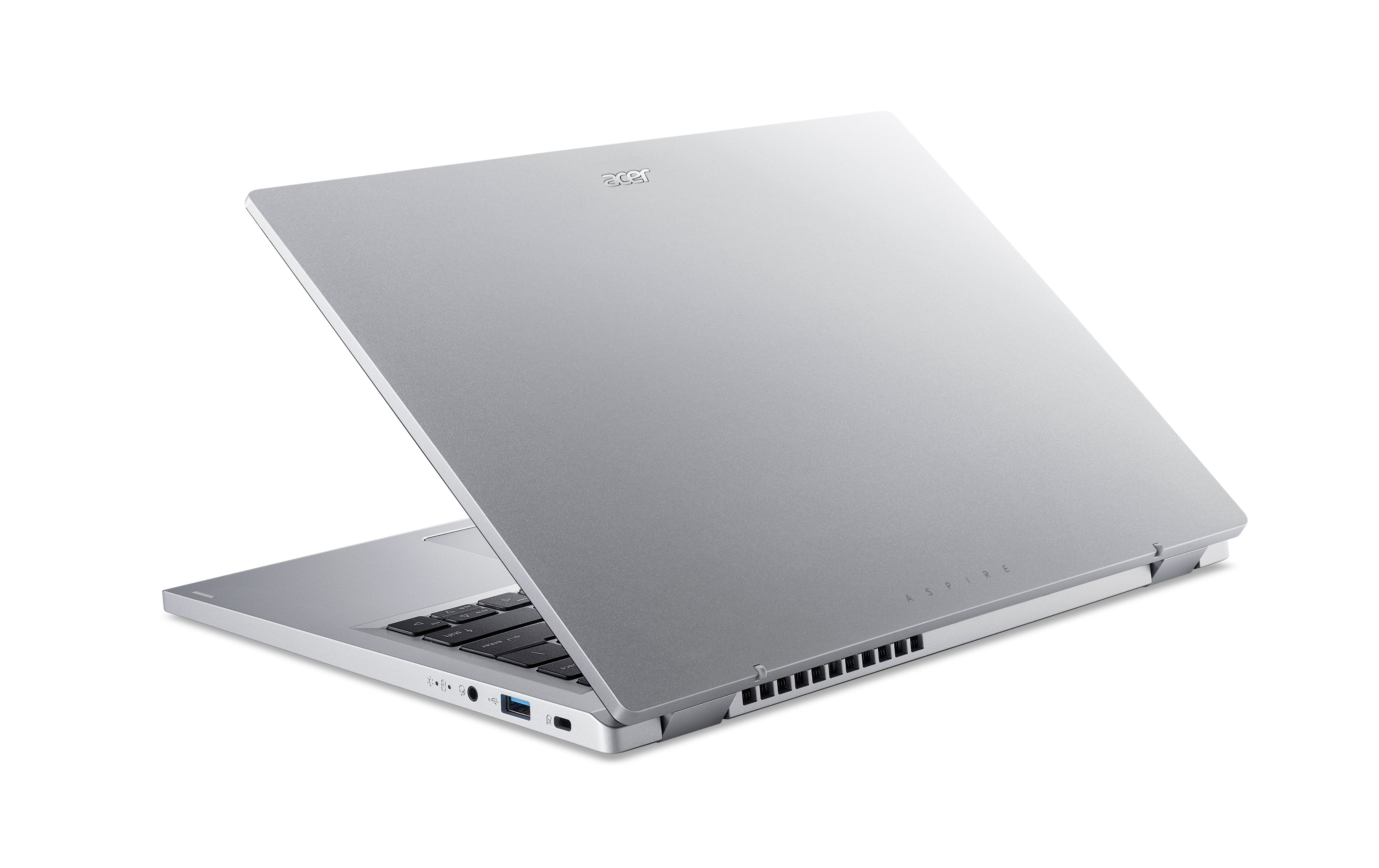 Acer Aspire Ag14-32p-328w Intel Core 3 N355 Ordenador Portátil 35,6 Cm (14) Wuxga 8 Go Ddr5-Sdram 512 Go Ssd Wi-Fi 6 (802.11ax) Windows 11 Home Plateado