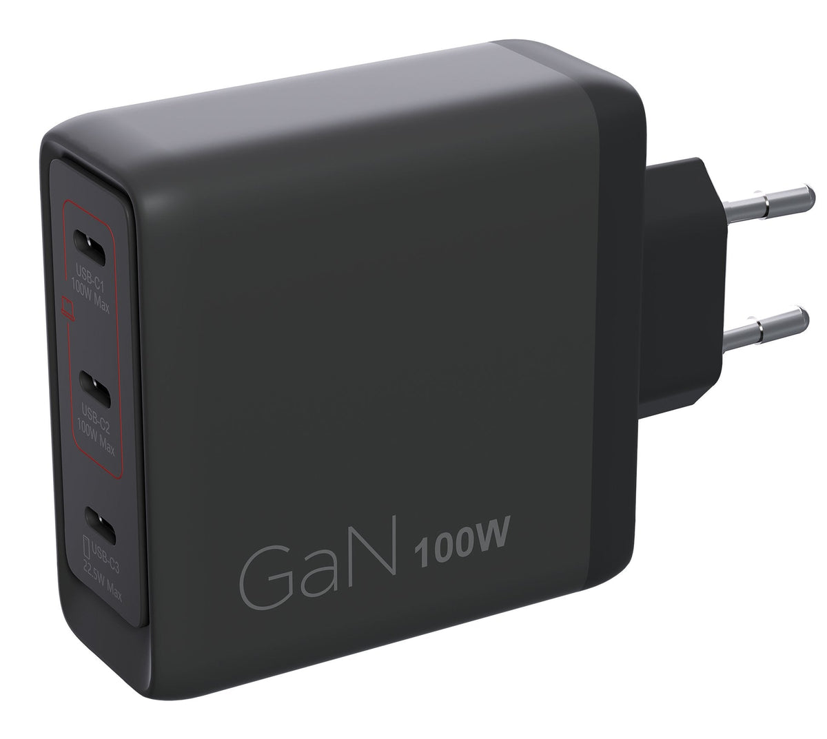Lenovo 100w Gan 3 Ports Usb-C Triple Ac Adapter