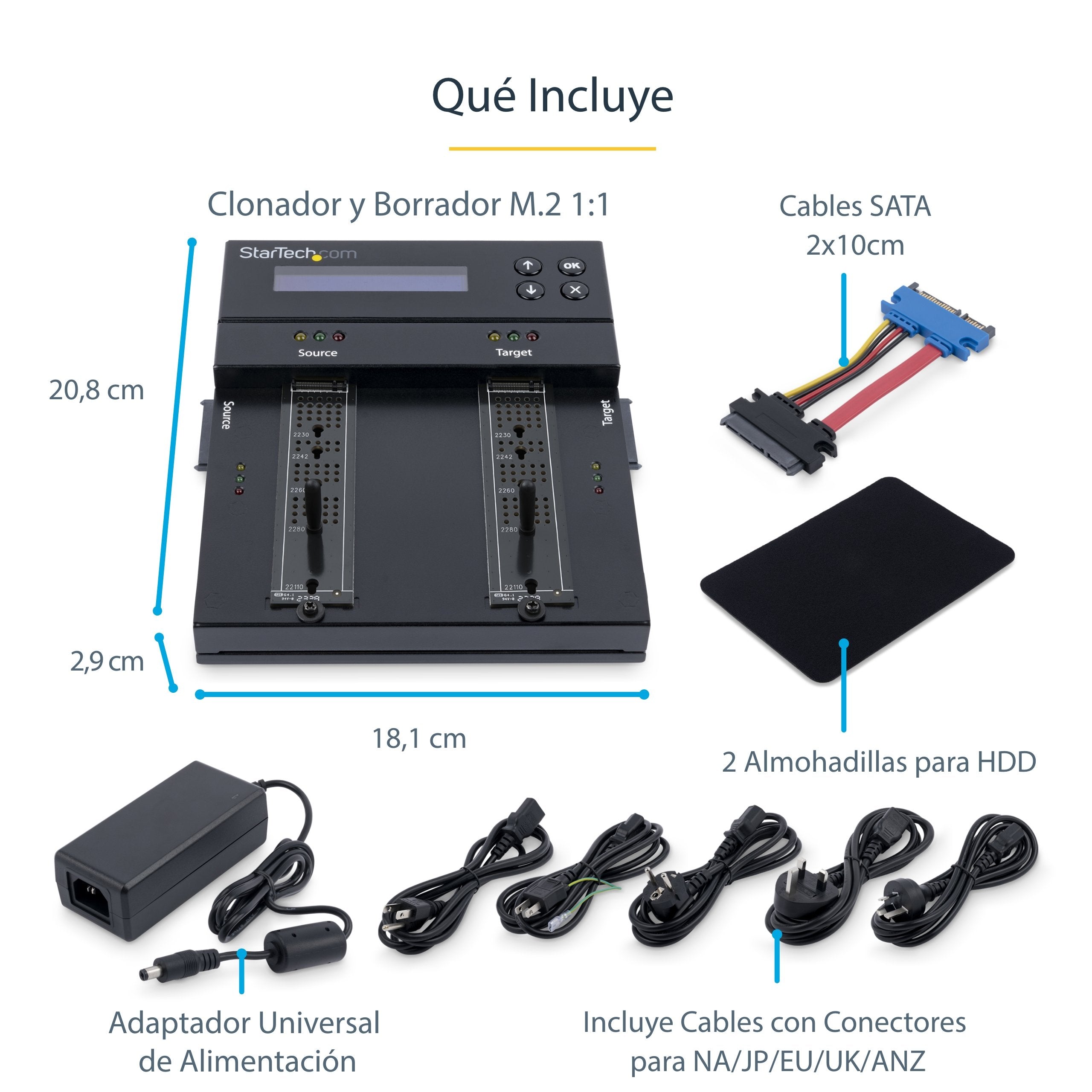 EAN 0065030891608 - StarTech.com SM2DUPE11 duplicador de datos y soporte Duplicador de HDD/ SSD (discos duros/unidades de est imagen 13