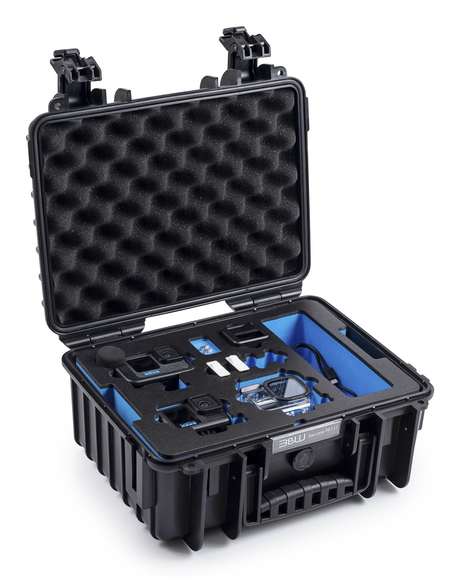 EAN 4031541765307 - B&W Cases PP.117.GoPro13 Estuche duro Negro Espuma, Polipropileno (PP) imagen 2
