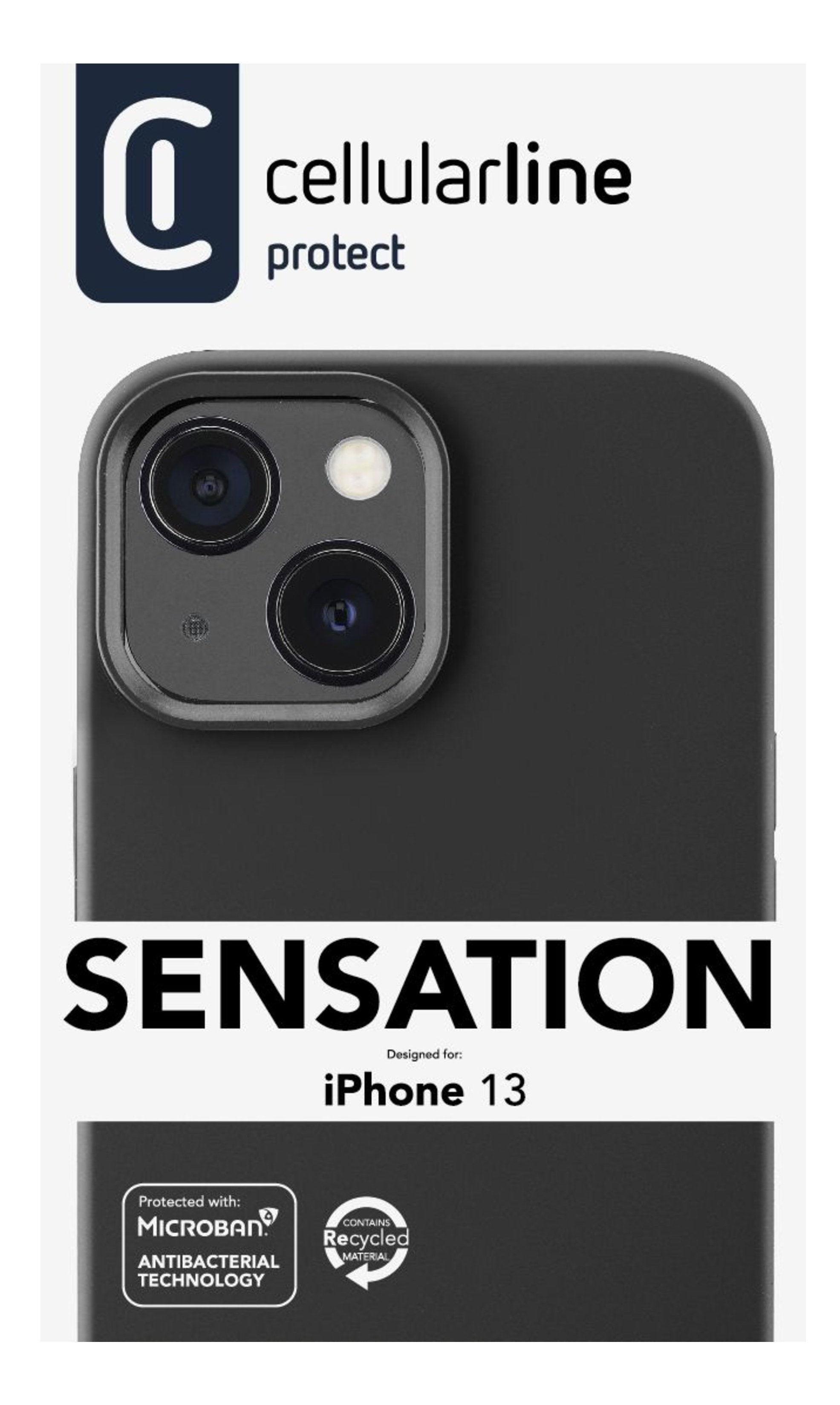 Cellularline Case Sensation F. Iphone 13. Negro
