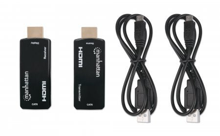 EAN 0766623207539 - Manhattan 207539 extensor audio/video Transmisor y receptor de señales AV Negro imagen 5