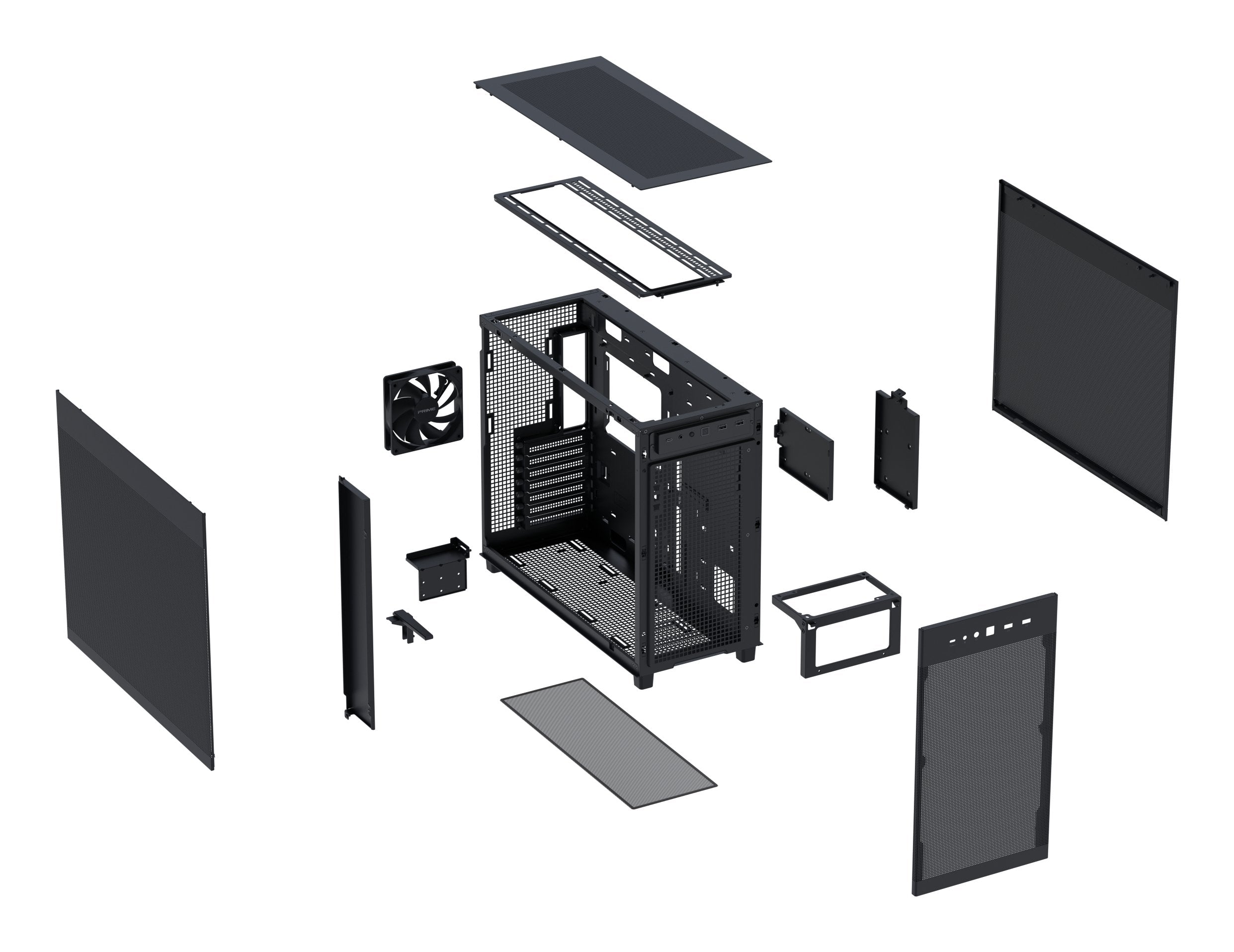 EAN 4711636165051 - ASUS Prime AP303 Mesh Midi Tower Negro imagen 14