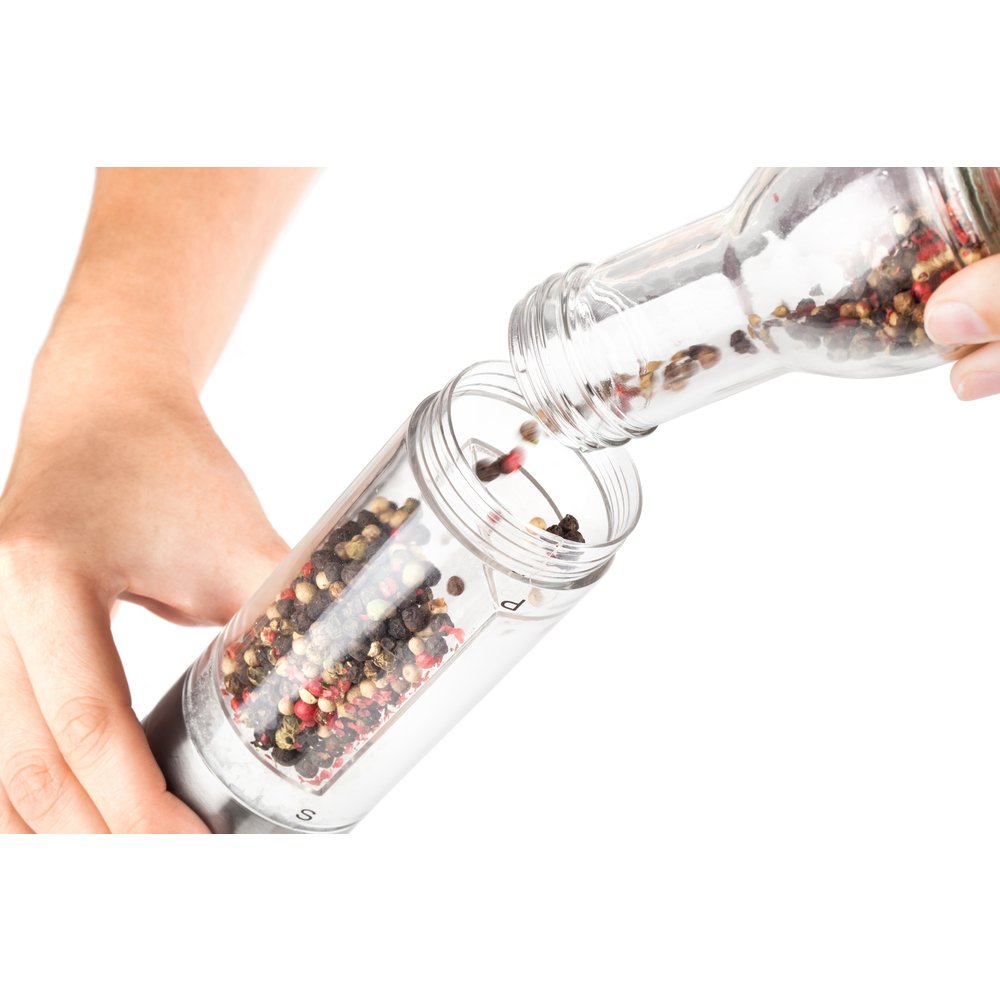 EAN 8590669180035 - Lamart LT7014 molinillo de especias Molinillo para sal y pimienta Acero inoxidable, Transparente imagen 5