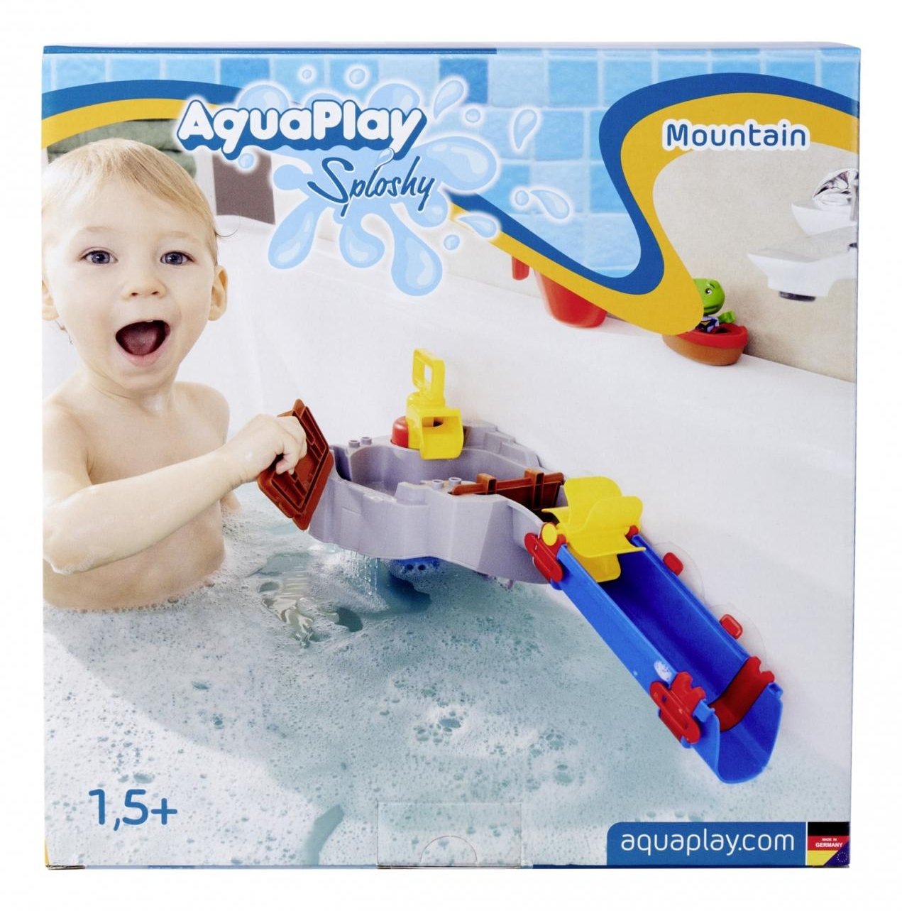 EAN 7313400013017 - Aquaplay Sploshy Mountain Set de juegos para el baño Azul, Marrón, Rojo, Amarillo imagen 6