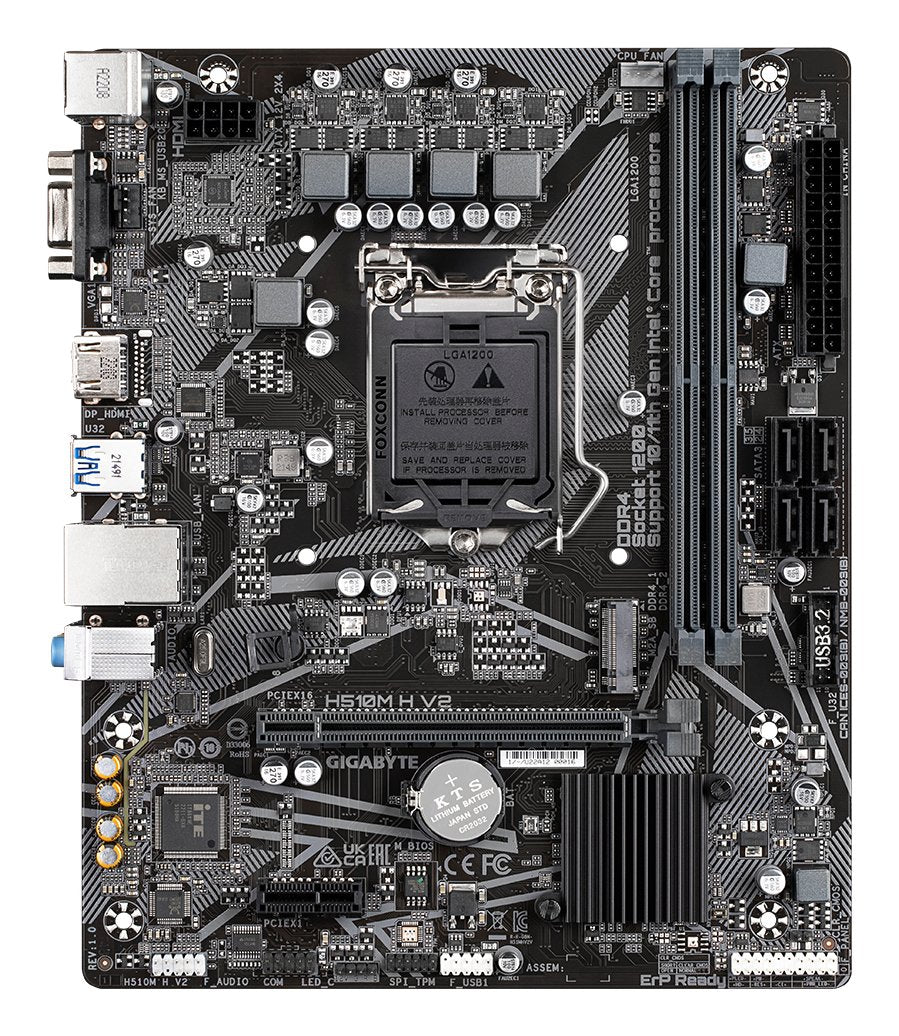 Placa Base Gigabyte H510m H V2 H510,S1200,Matx,Intel