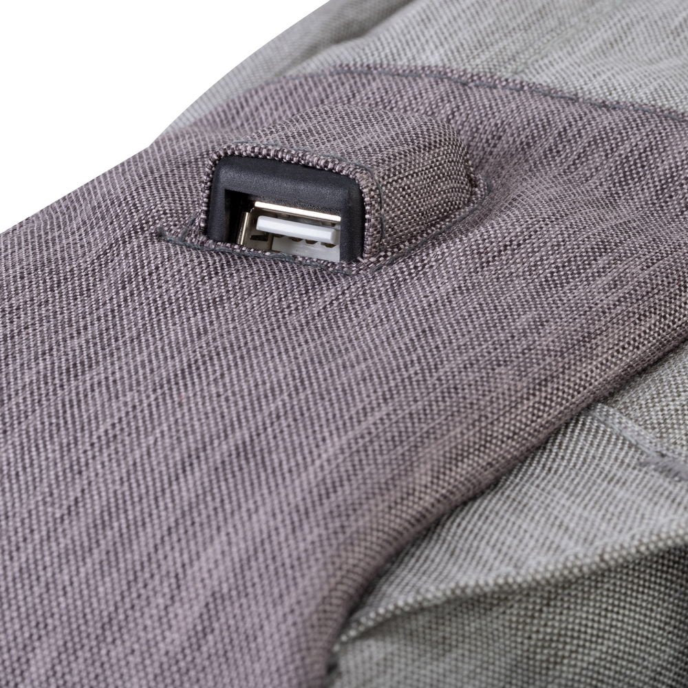 Mochila Riva Nb Prater 15.6" 7562 Gris/Moca