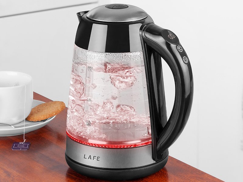 EAN 5907512866450 - Lafe LAFCZA46806 tetera eléctrica 1,7 L 2200 W Transparente, Negro imagen 6