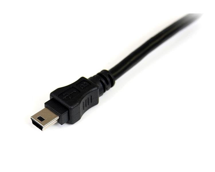 EAN 0065030839174 - StarTech.com USB2HABMY6 cable USB Mini-USB B 2 x USB A Negro, Rojo imagen 3