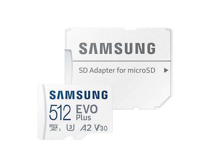 Tarjeta De Memoria Samsung Evo Plus 2021 512gb Microsd Xc Con Adaptador Clase 10 130mbs