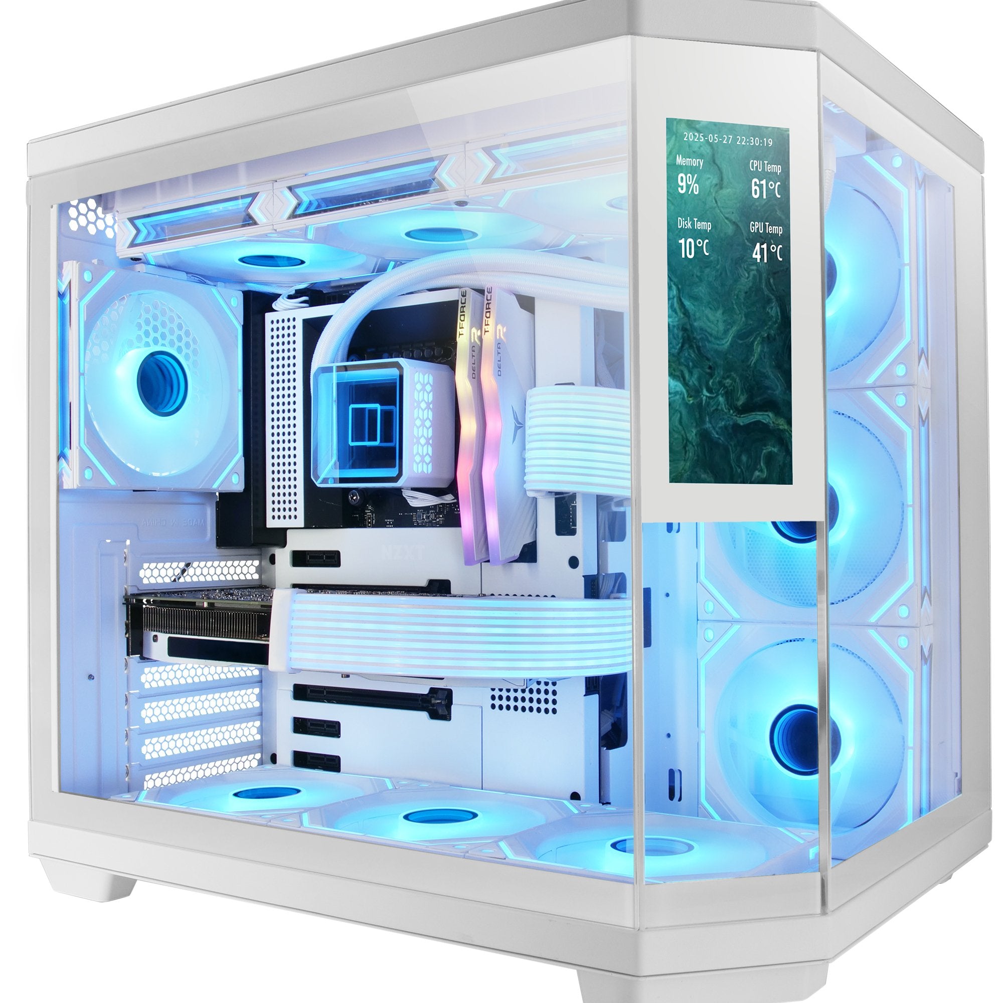 EAN 8435693113133 - Mars Gaming MC3TCORELCDW carcasa de ordenador Midi Tower Blanco imagen 1