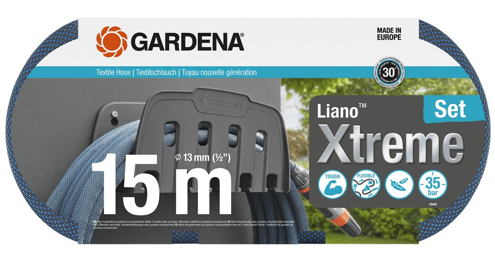 EAN 4066407501829 - Gardena 18466-20 manguera de jardín 15 m Cloruro de polivinilo (PVC) Negro, Azul imagen 1