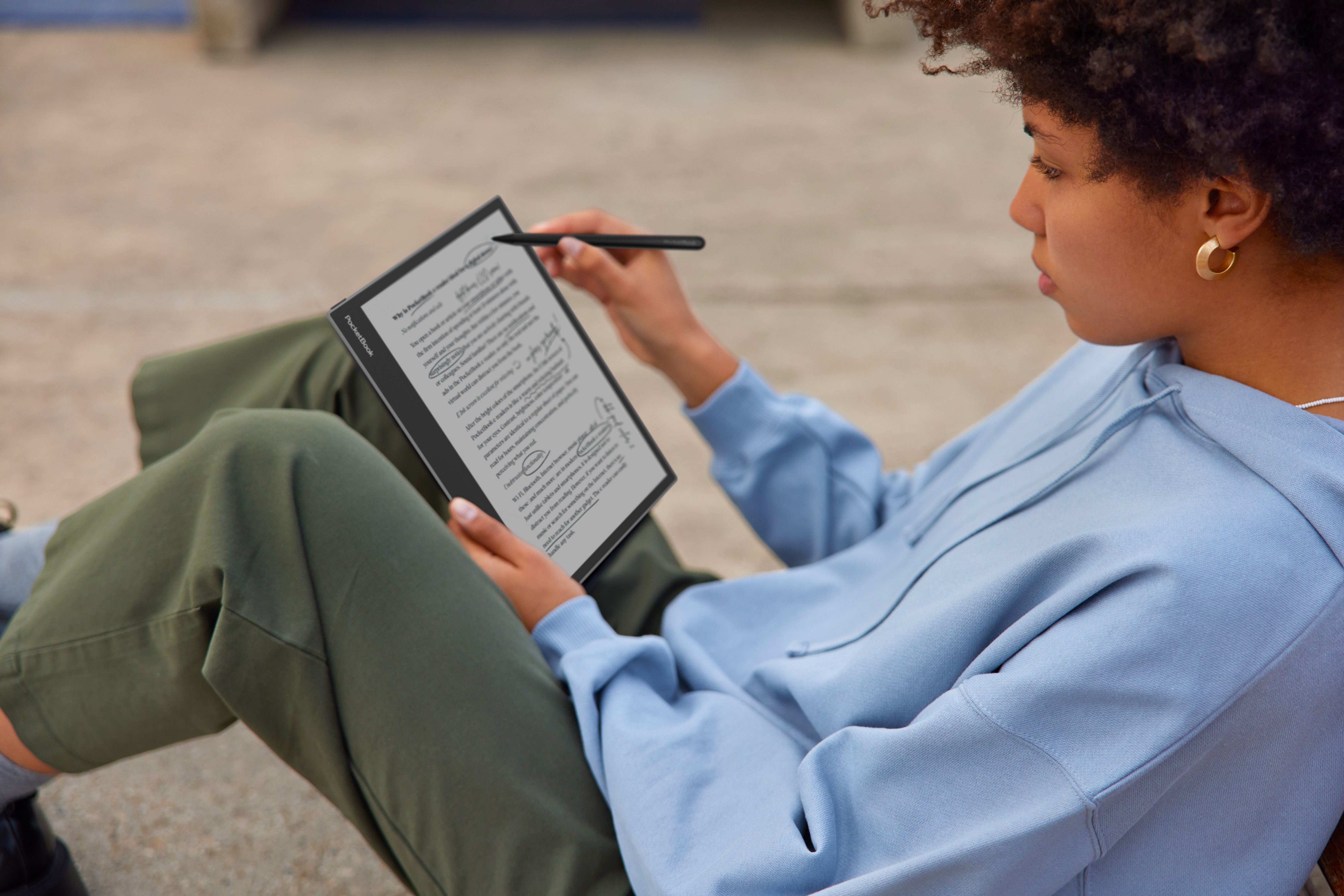 E Note Pocketbook Inkpad Eo Ereader 10.3" 64gb Gris Niebla Mist Grey