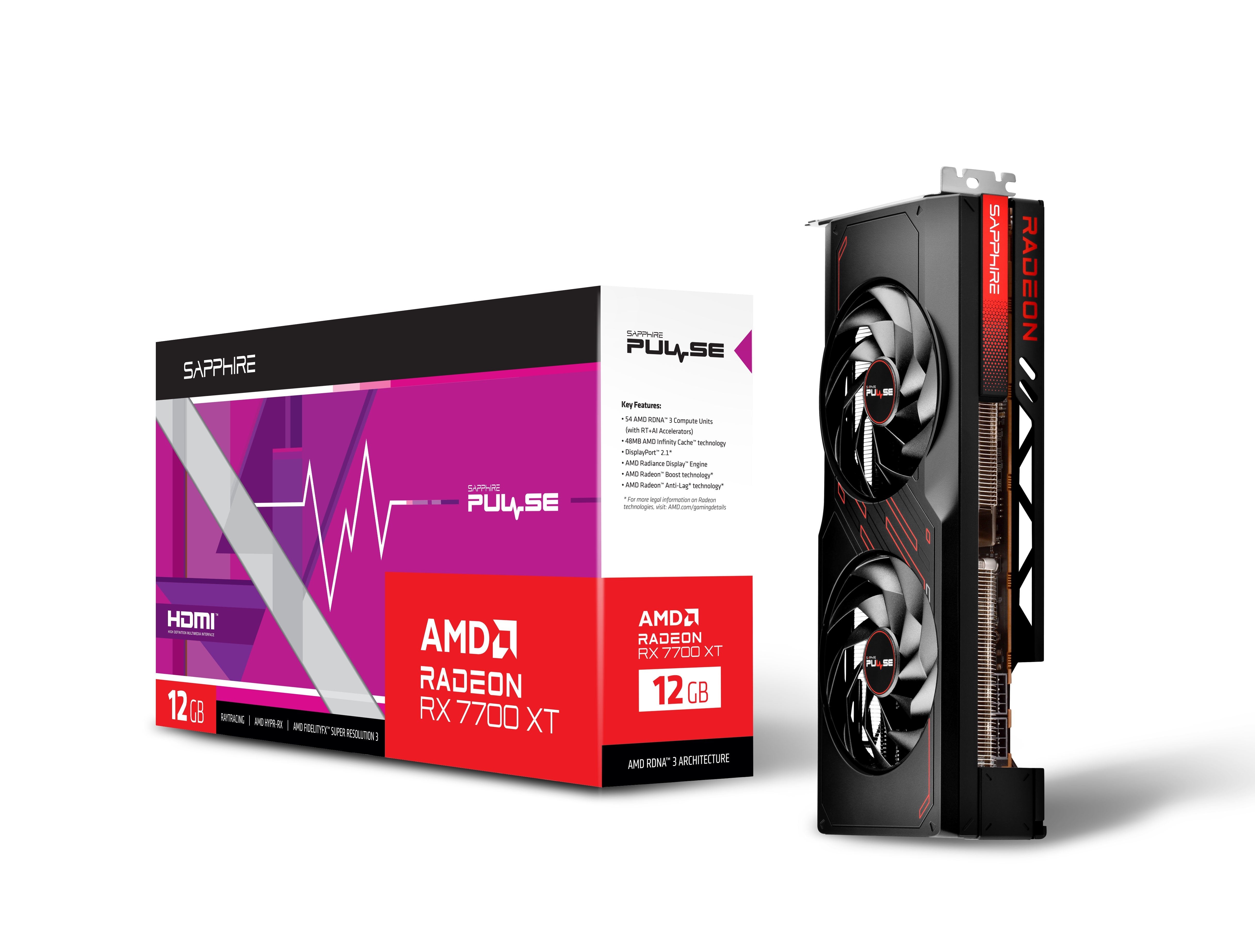 EAN 4895106294288 - Sapphire PULSE Radeon RX 7700 XT AMD 12 GB GDDR6 imagen 4
