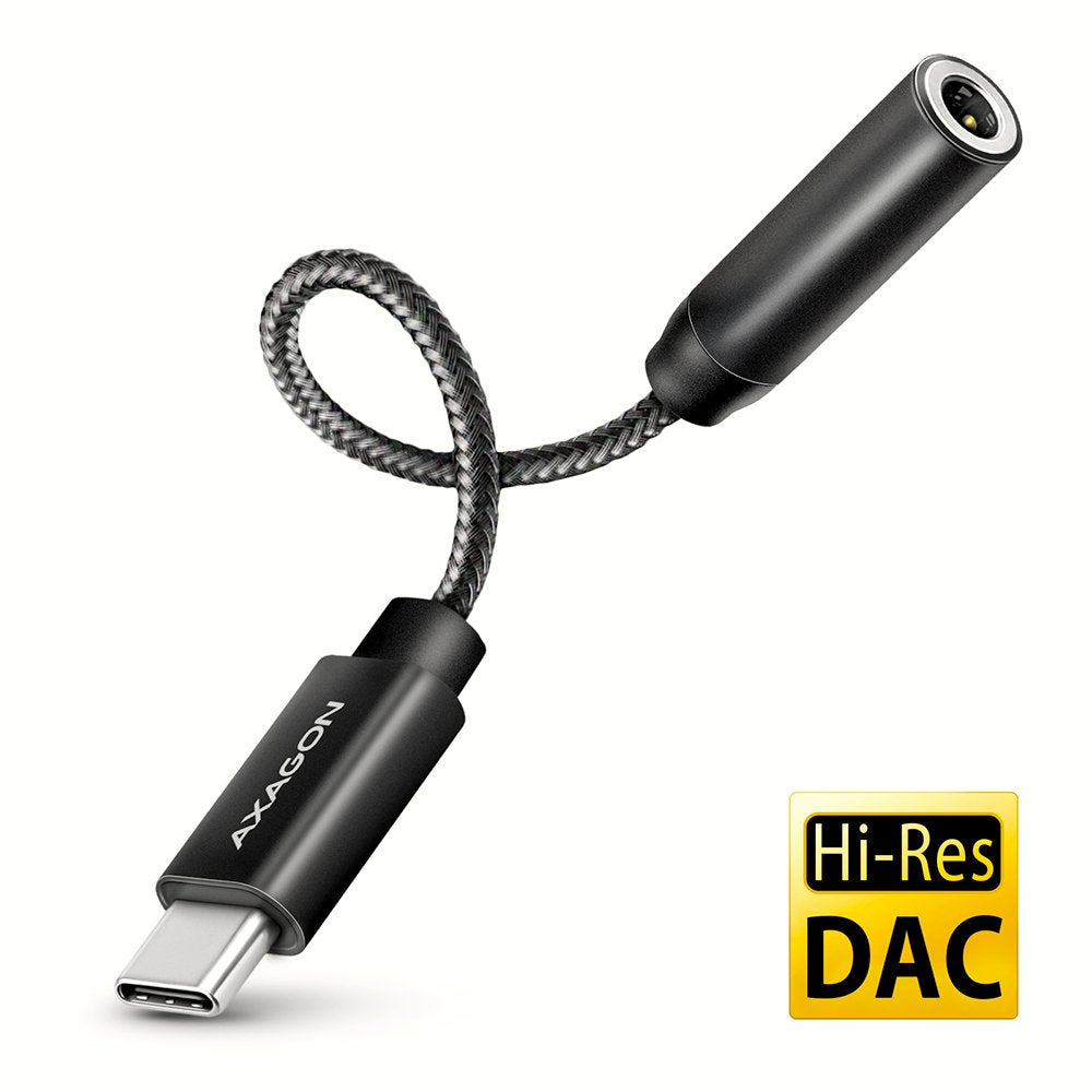 EAN 8595247908193 - Axagon ADA-HC cable de audio 0,1 m 3,5mm USB Tipo C Negro imagen 1