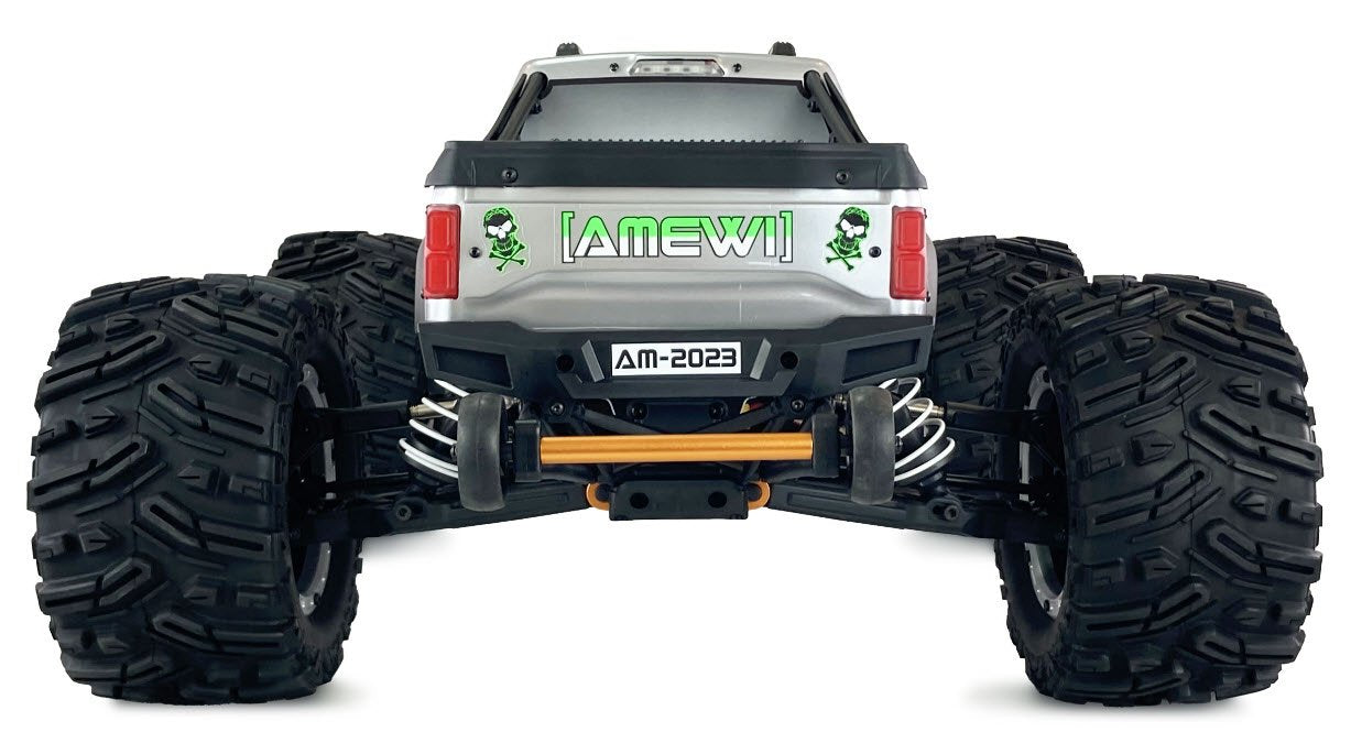 Rc Coche Amewi Amx Mammoth Monmer Truck Sin Batería Plata 14+