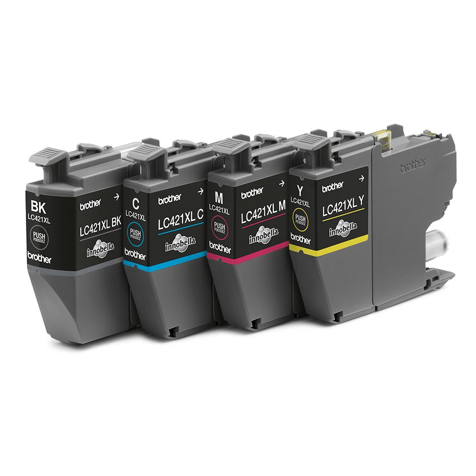 Tinta Original Brother Lc421xl Alta Capacidad Multipack Cian Magenta Amarillo Negro Lc421xlval