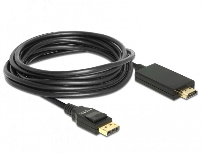 Delock Cable Displayport 1.2 -> Hdmi-A Pasivo M/M 4k 30 Hz 5 M Negro