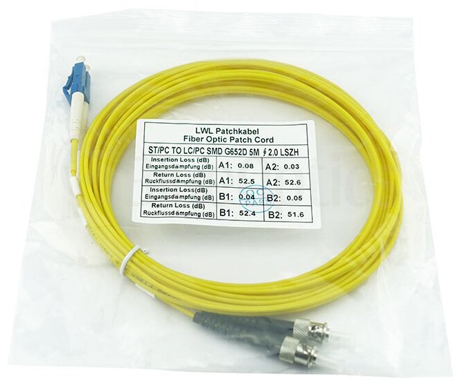 Blueoptics Sfp3133bu1mk Cable De Fibra Optica 1 M Lc St G.657.A1 Amarillo