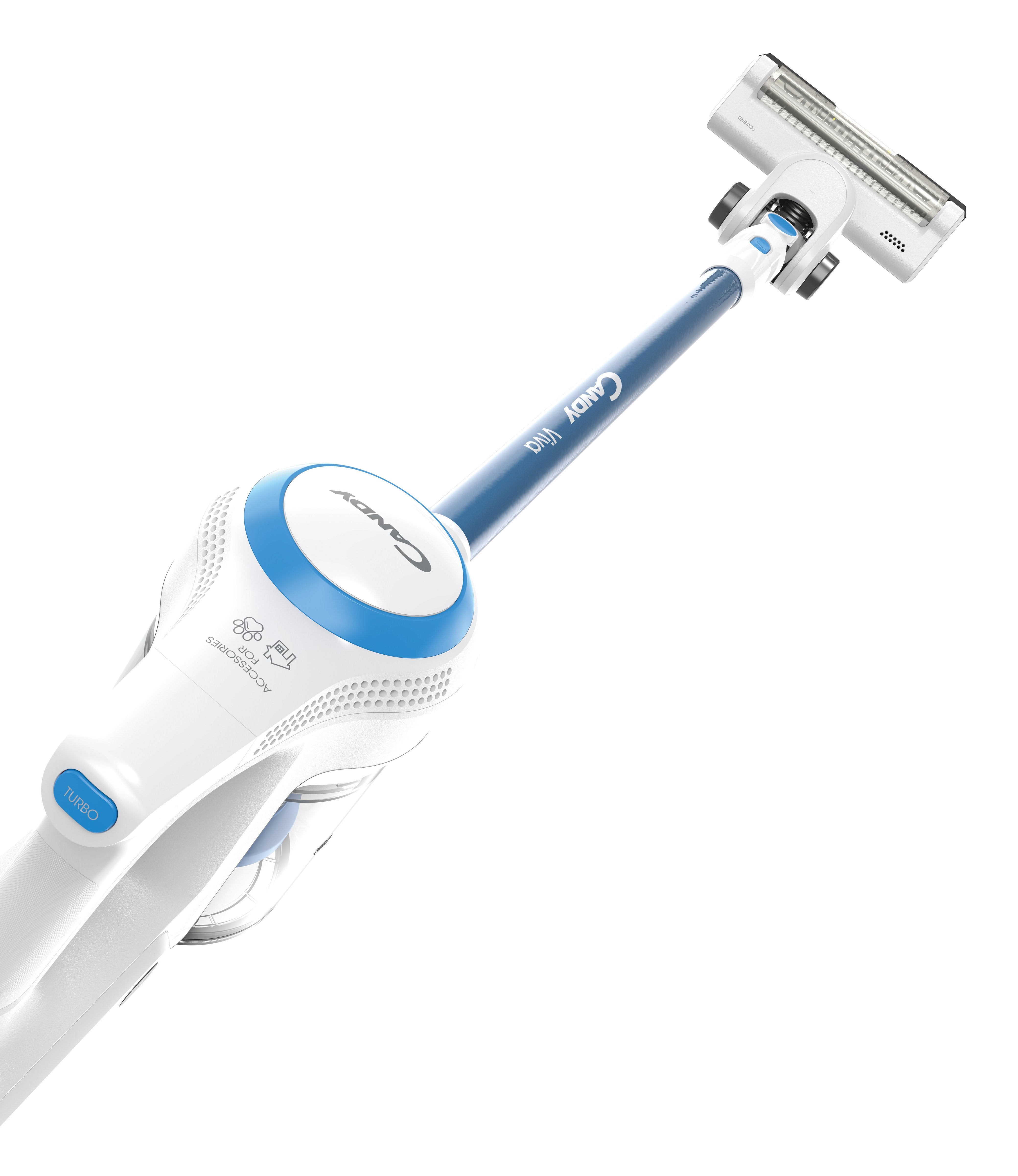 Candy Scopa Elettrica Cviva20 Ricaricabile Bianco/Blu