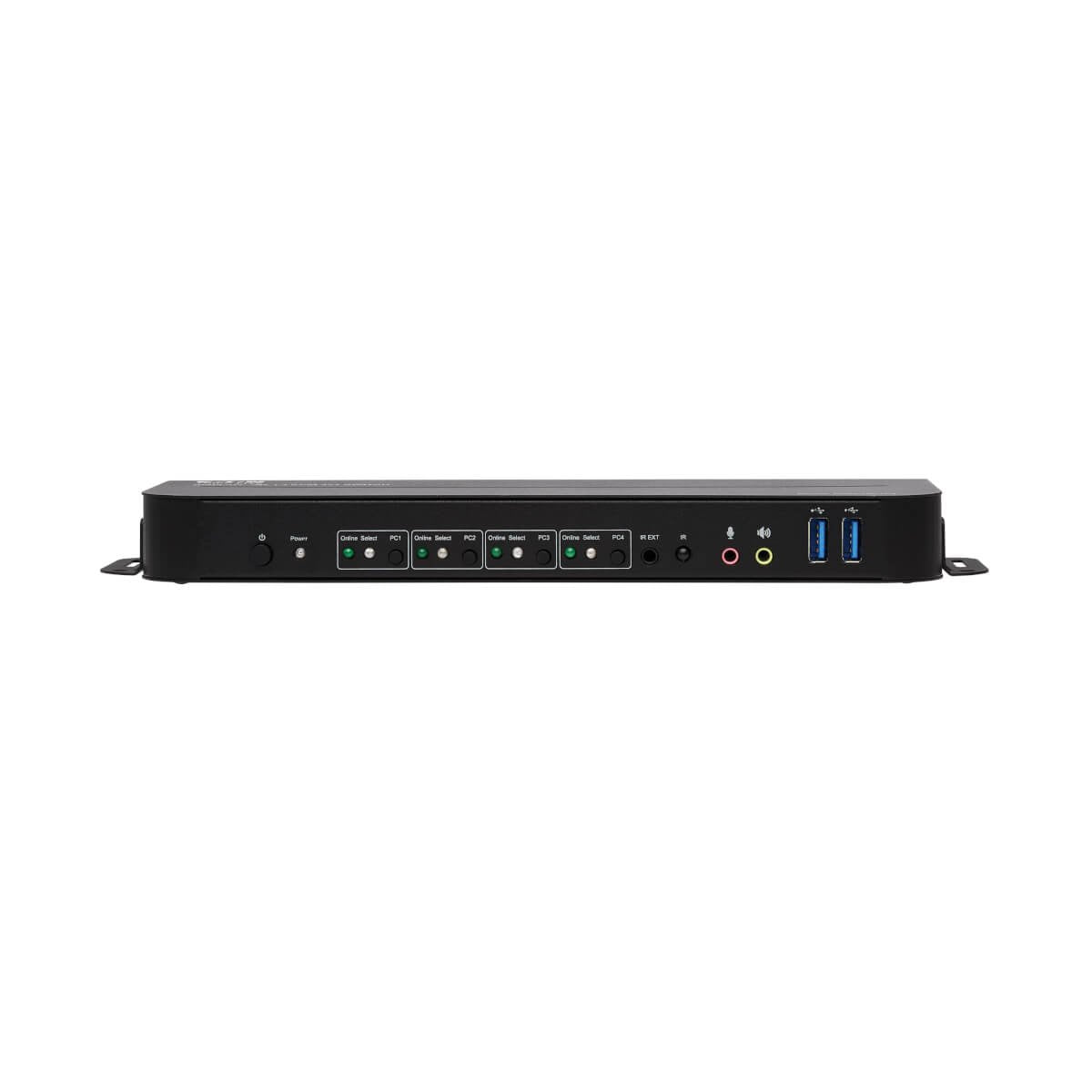 Eaton Tripp Lite 4-Port Displayport/Usb Kvm Switch 4k 60 Hz Hdr Hdcp 2.2 Ir Dp 1.4 Usb Sharing
