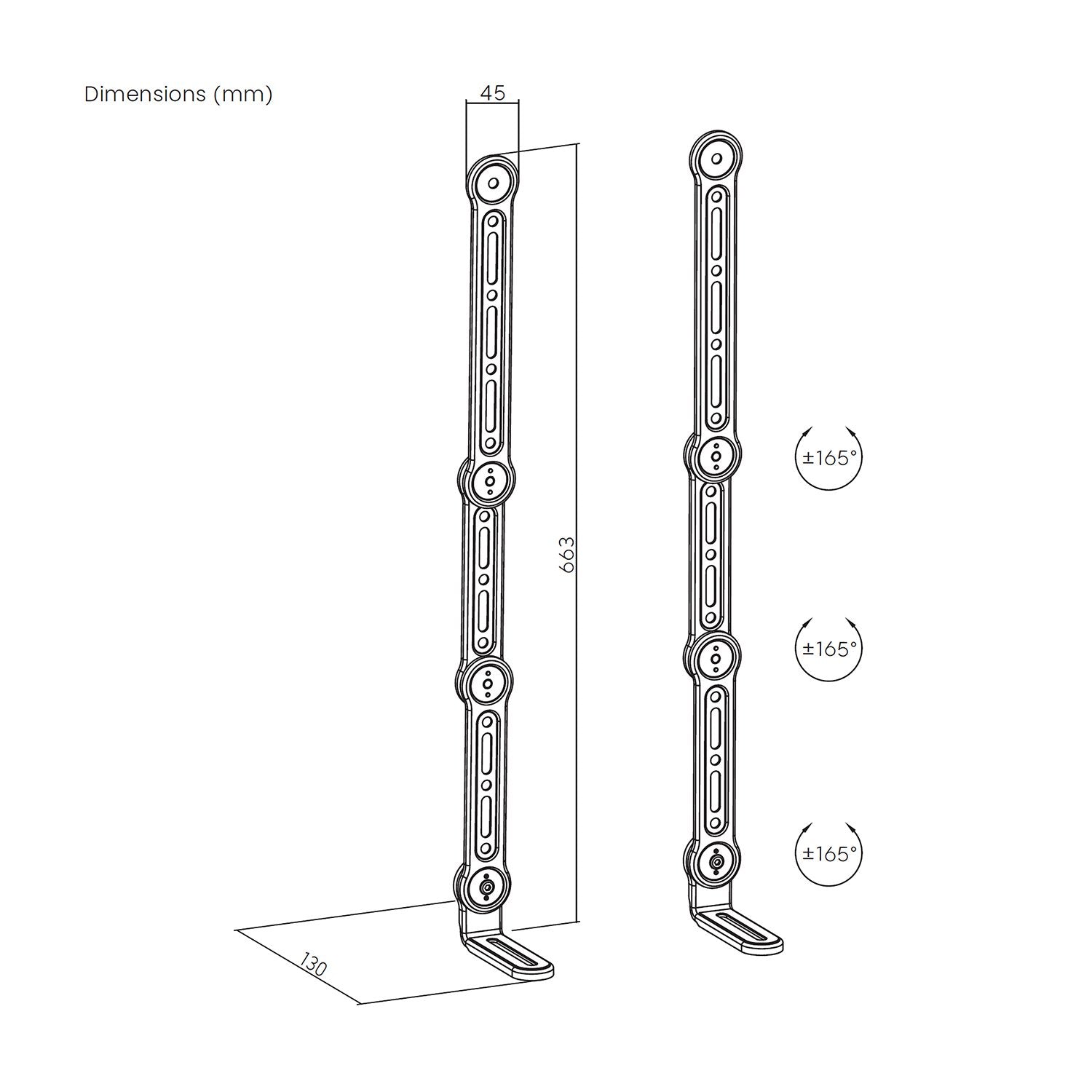 Aisens Soporte Universal Para Barra De Sonido, Negro