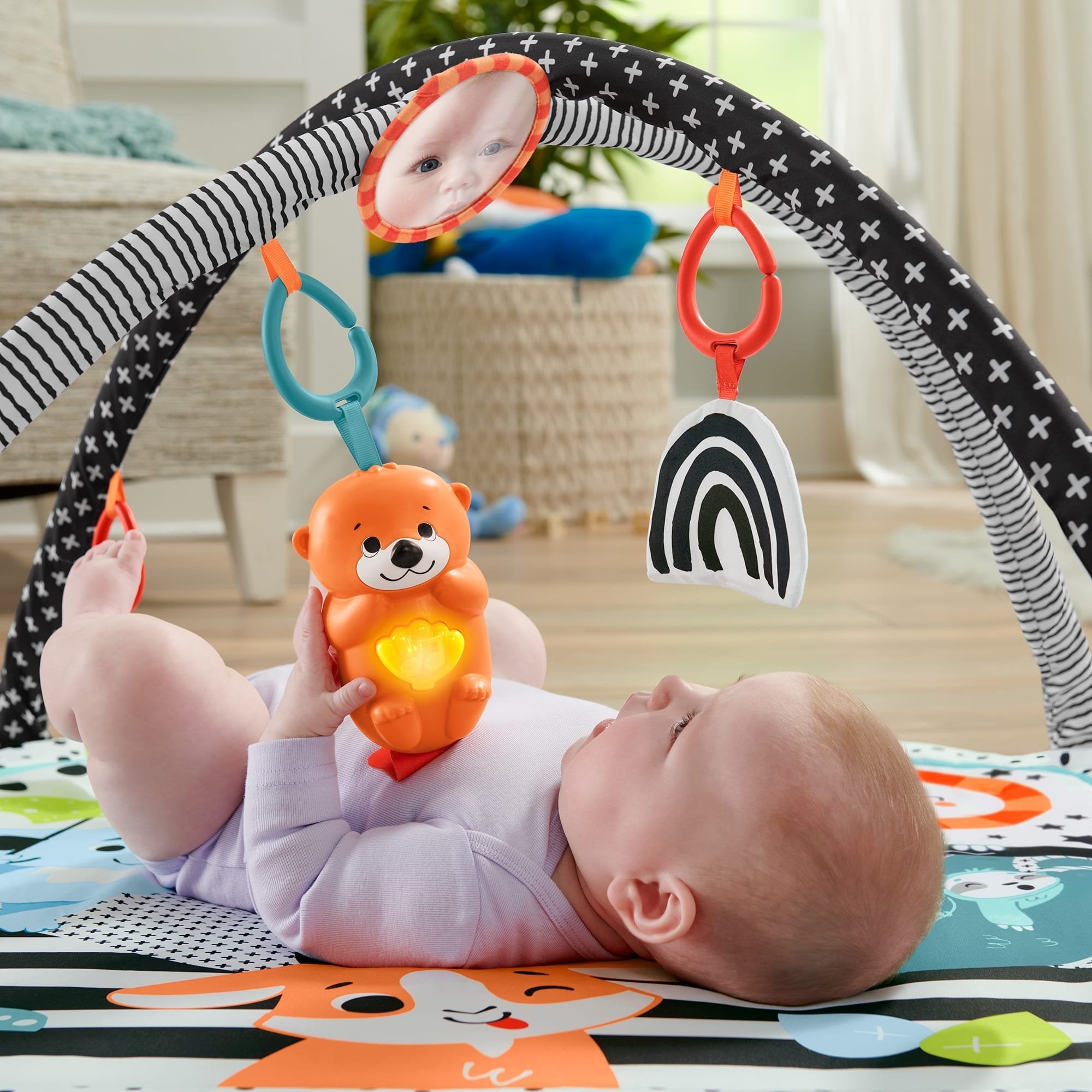 EAN 0194735000319 - Fisher-Price HBP41 gimnasio para bebé y tapete de juego Tela, Plástico Multicolor Gimnasio para bebés imagen 2