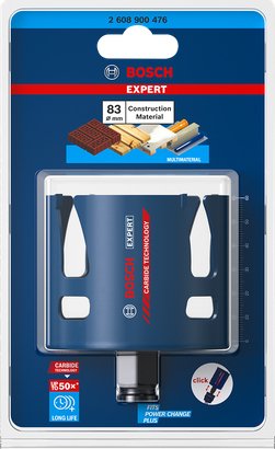 Bosch Professional Expert Sierra De Corona 'Material De Construcción', Ø 83mm 3.1/4" 2608900476